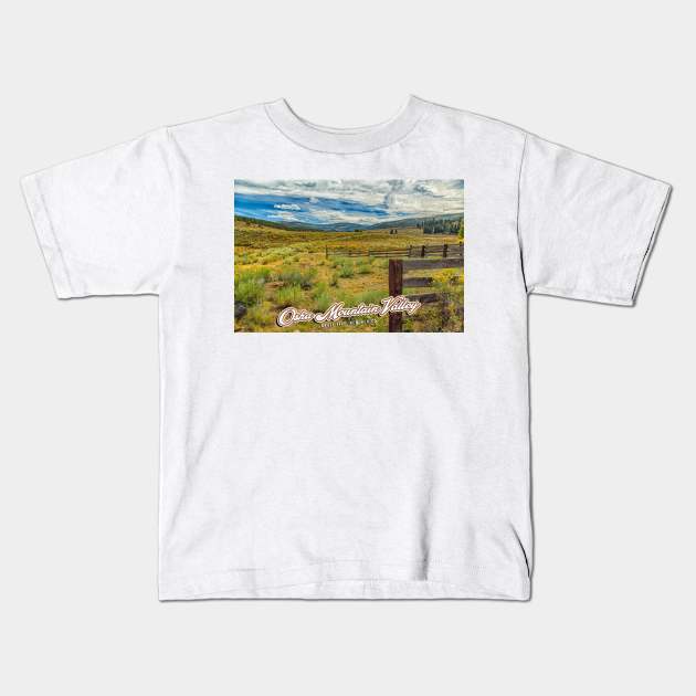 Osha Mountain Valley Kids T-Shirt by Gestalt Imagery